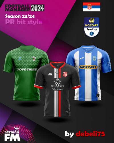 Serbia Super Liga 2022-23 3D kits